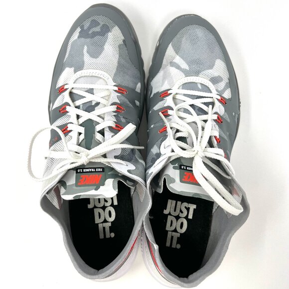 Nike Men's Free Trainer 3.0 Size 9.5 Flywire Red Grey Lace Up Running Sport Flex - Picture 16 of 16